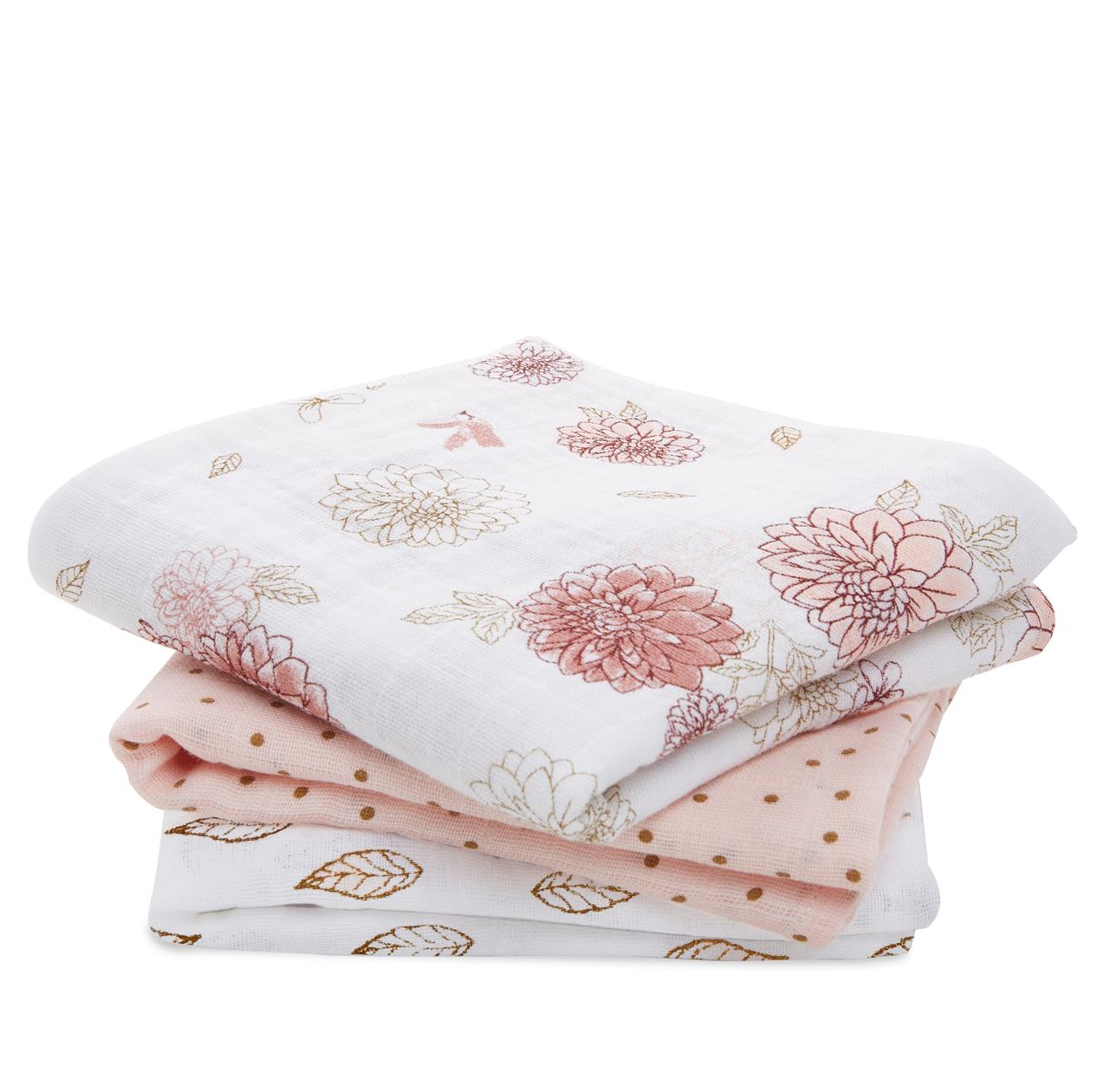 aden anais Muslin Squares Dahlias Wee Love Baby Boutique