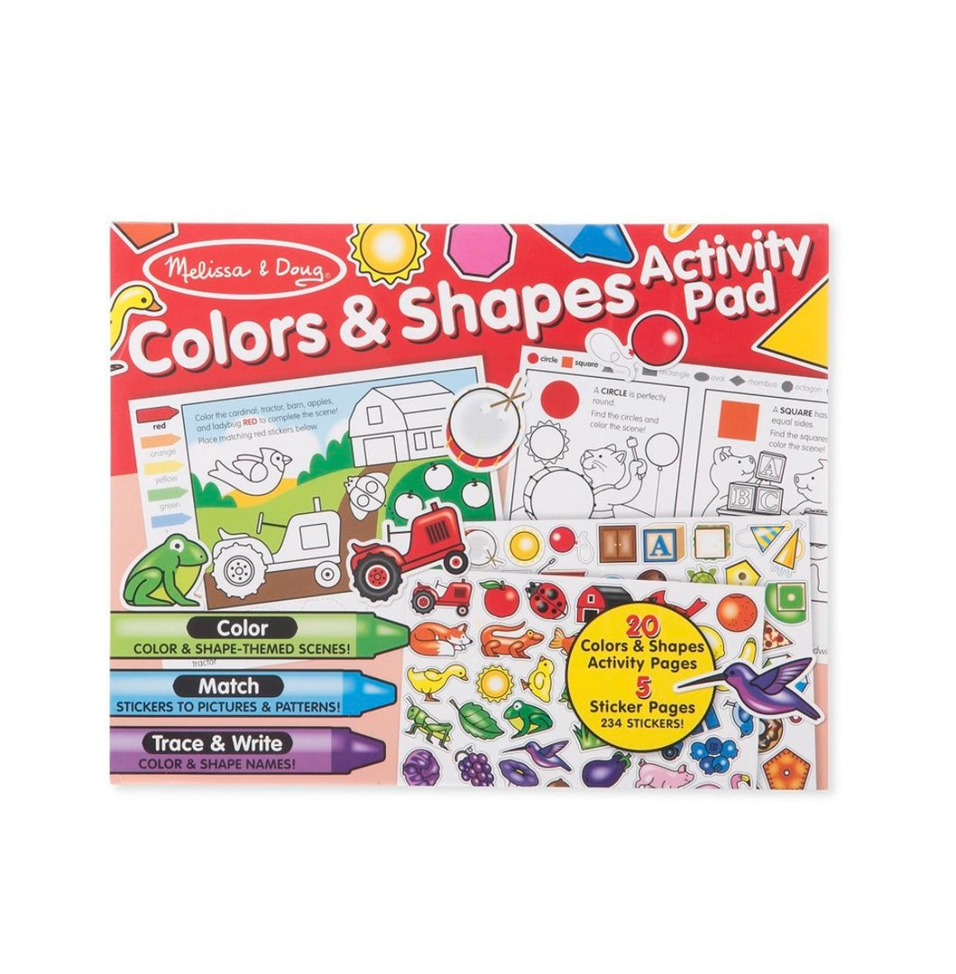 Melissa and Doug - Colours and Shapes Activity Pad