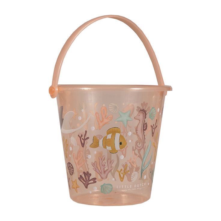 Little Dutch - Shell Bucket 19cm / Ocean Dreams Pink