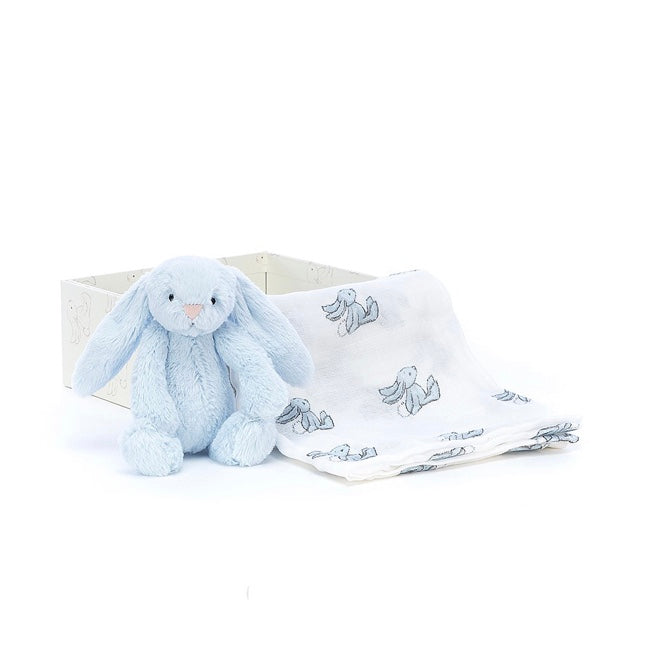 Jellycat - Bashful Blue Bunny Gift Set