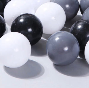 Grey, White, Black Balls