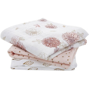 aden + anais - 4pk Swaddles- Dahlias