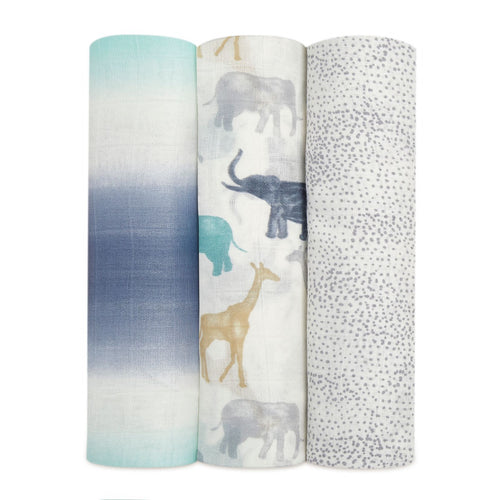 aden + anais - 3pk Bamboo Swaddles - Expedition